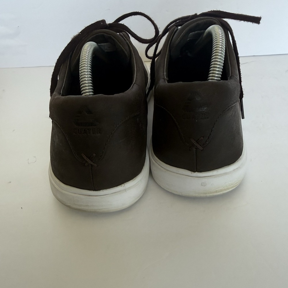 Cuater Travis Mathew Phenom Leather Sneakers Men's 10 Brown 4MT090 Casual - Picture 4 of 11